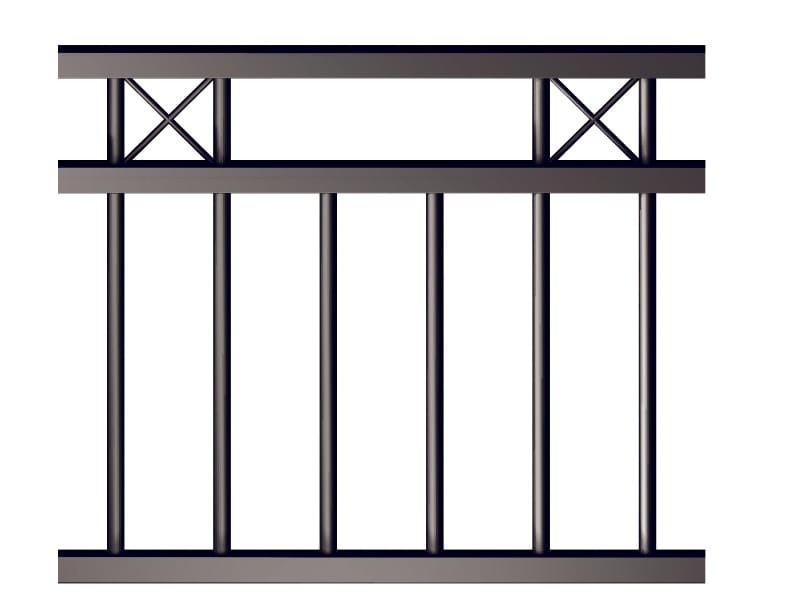 11 Dtr 2up 2down With Crosses Pool Fencing