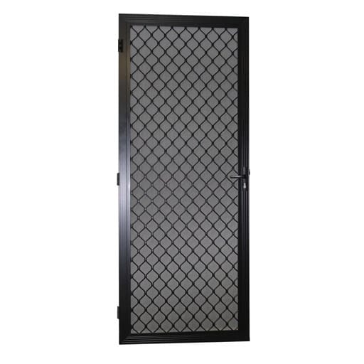 ProtectorAl 808 848mm X 2030 2070mm Black Adjustable Grille Security Door ProtectorAl 808 848mm X 2030 2070mm Black Adjustable Grille Security Door