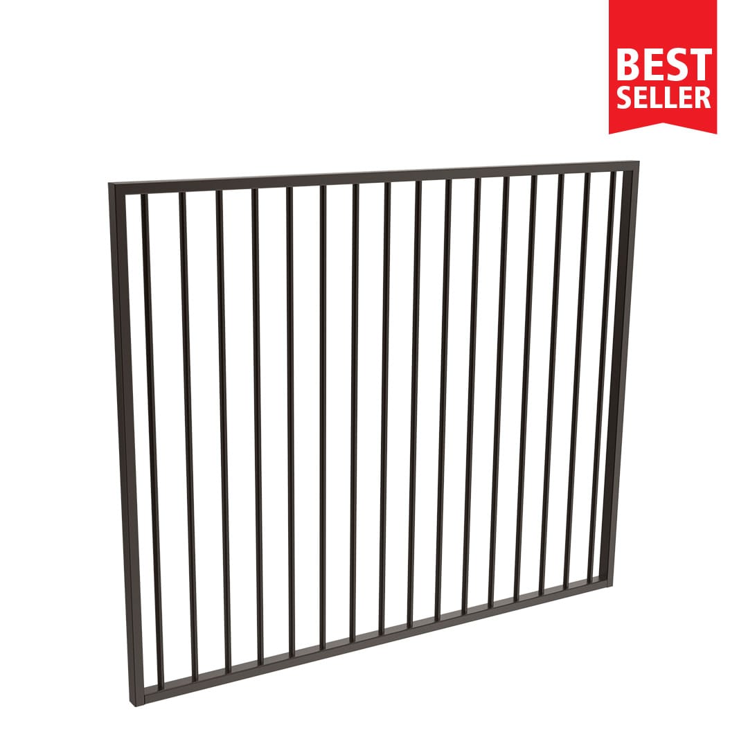 Flat Top Drive Way Gate 1.satin Black (night Sky)