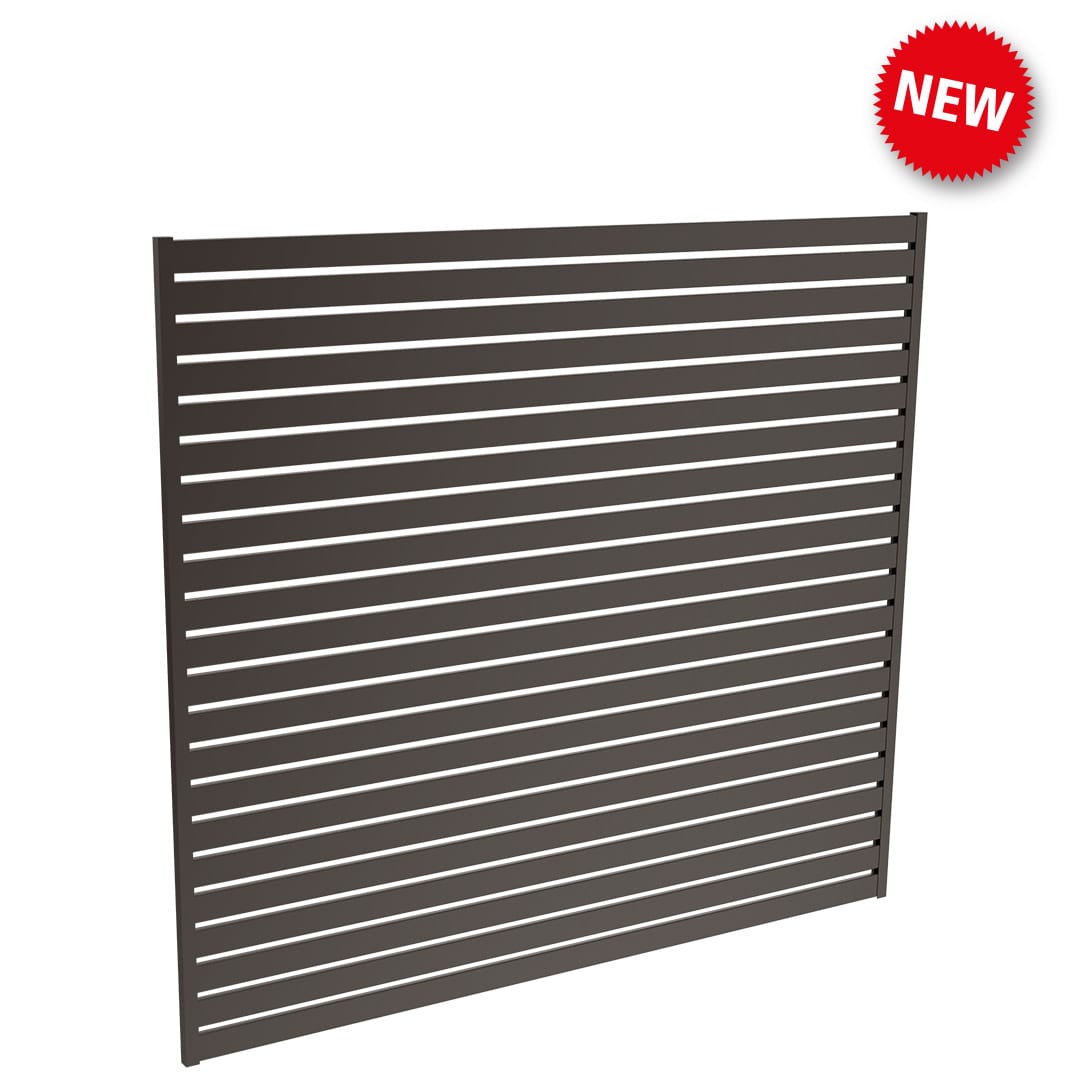 Protector Aluminium 2000wx1766 Slat Screen Kit 1080x1080 Satin Black