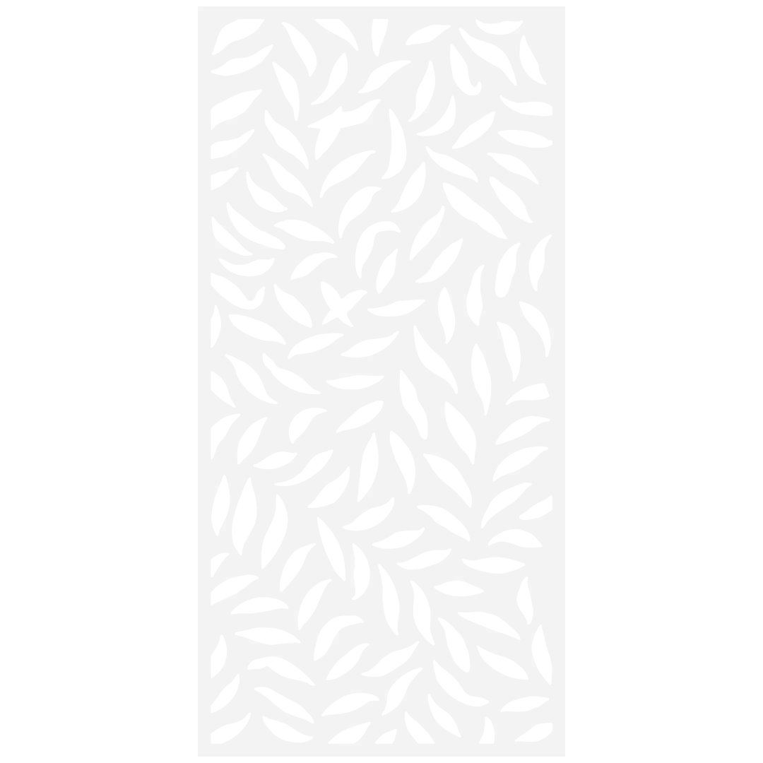 Protectoral Website Deco Screen Designs Large Leaf White 1080x1080