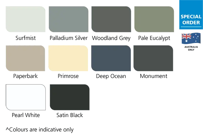 Deco Solid Aluminium Colour Palette 60percent